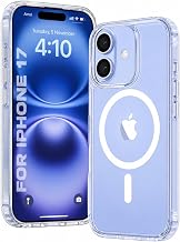 mobistyle Clear Shockproof Case for iPhone 17 | Anti-Yellow Crystal Clear Magnetic Back Cover with Military Grade Drop Protection (Polycarbonate,Clear)