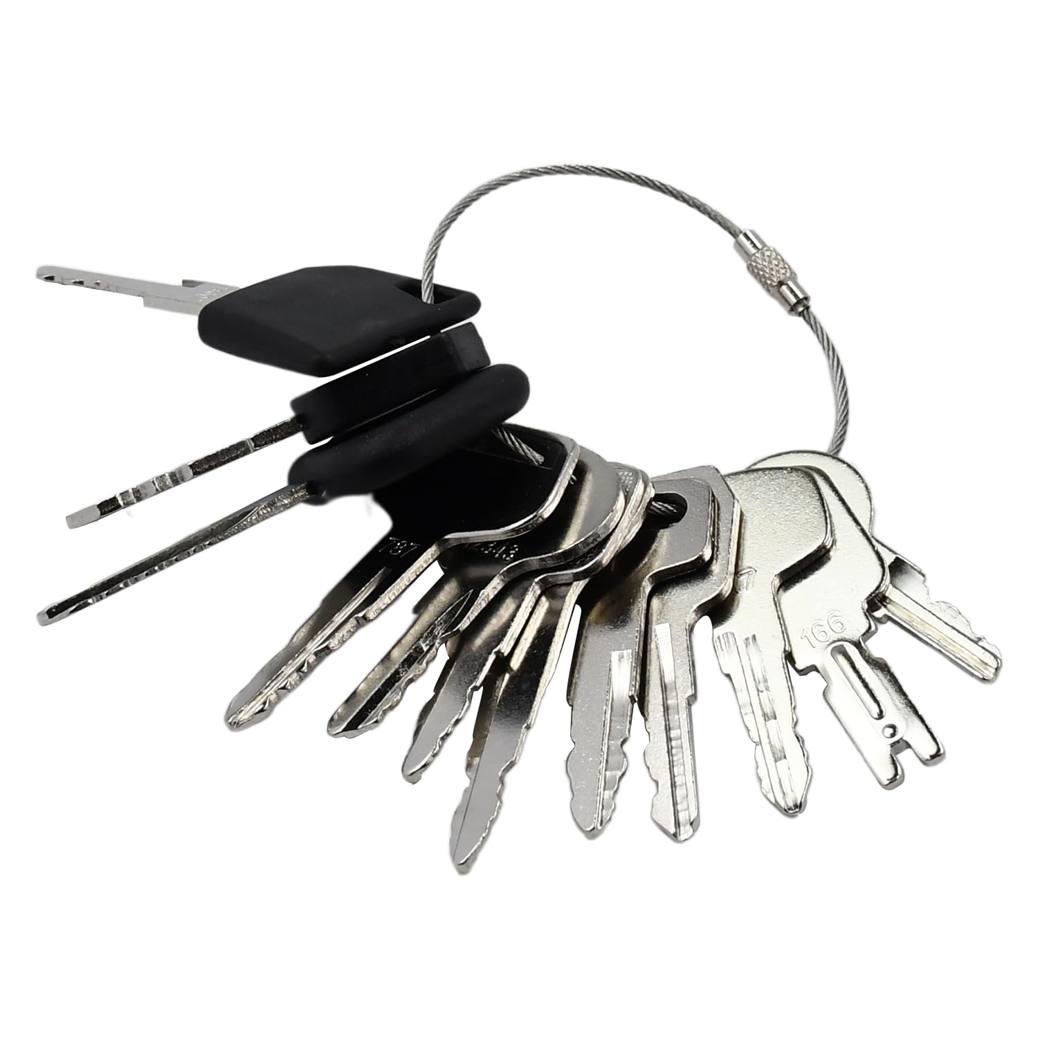 12 Forklift Key Set Forklift Equipment Keys Master Set Universal Forklift Ignition Key for Yale Mitsubishi Caterpillar Nissan Doosan JCB Daewoo Volvo Hyster Komatsu Clark Forklift Keys Master Set-image-43