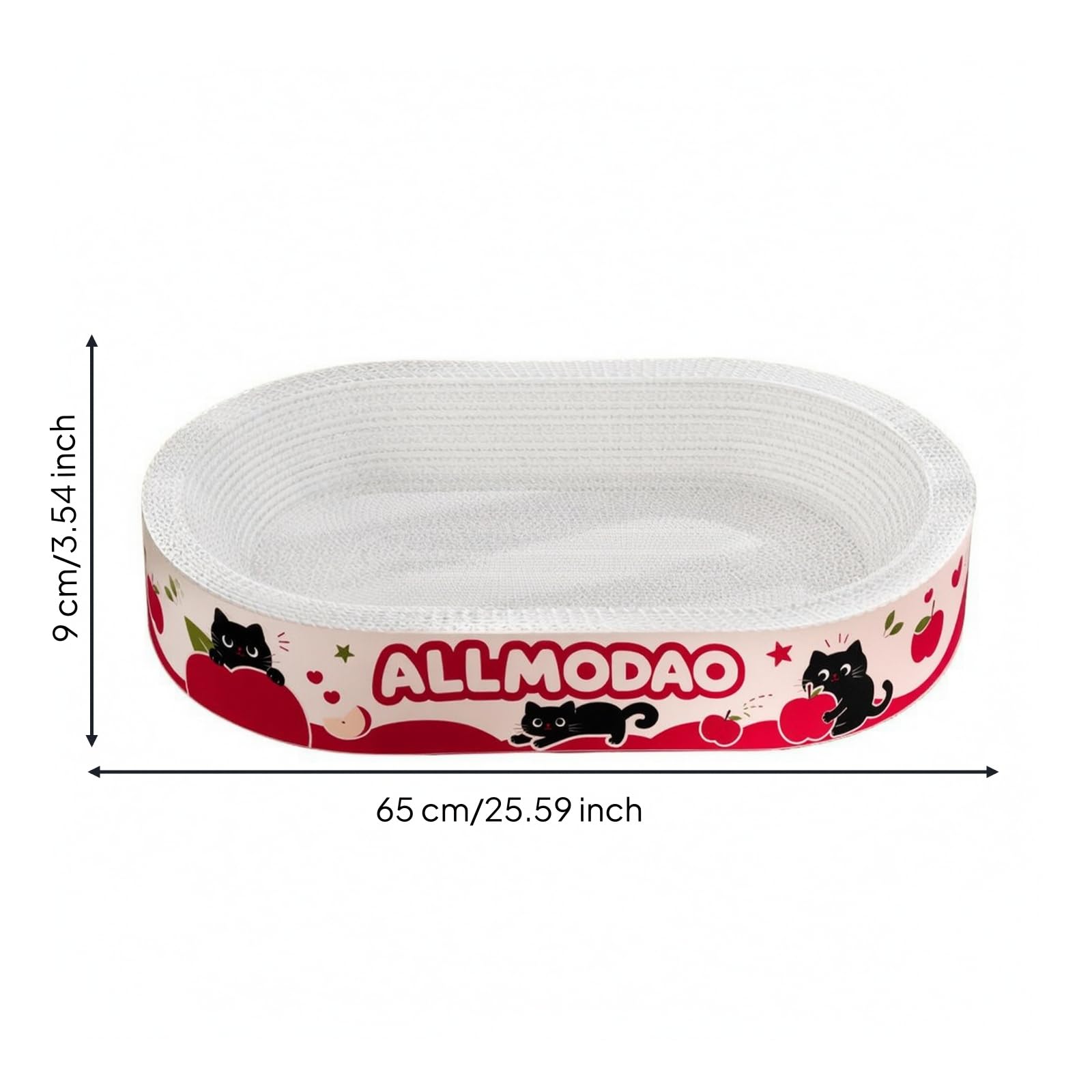 Tiragraffi per Gatti Pannello Graffiatoio Letto Cuccia Tappetino Riposo Cartone Ondulato Superficie Dedicata Cura Artigli Riduce Danni Adatto per, 65 45 9 Cm