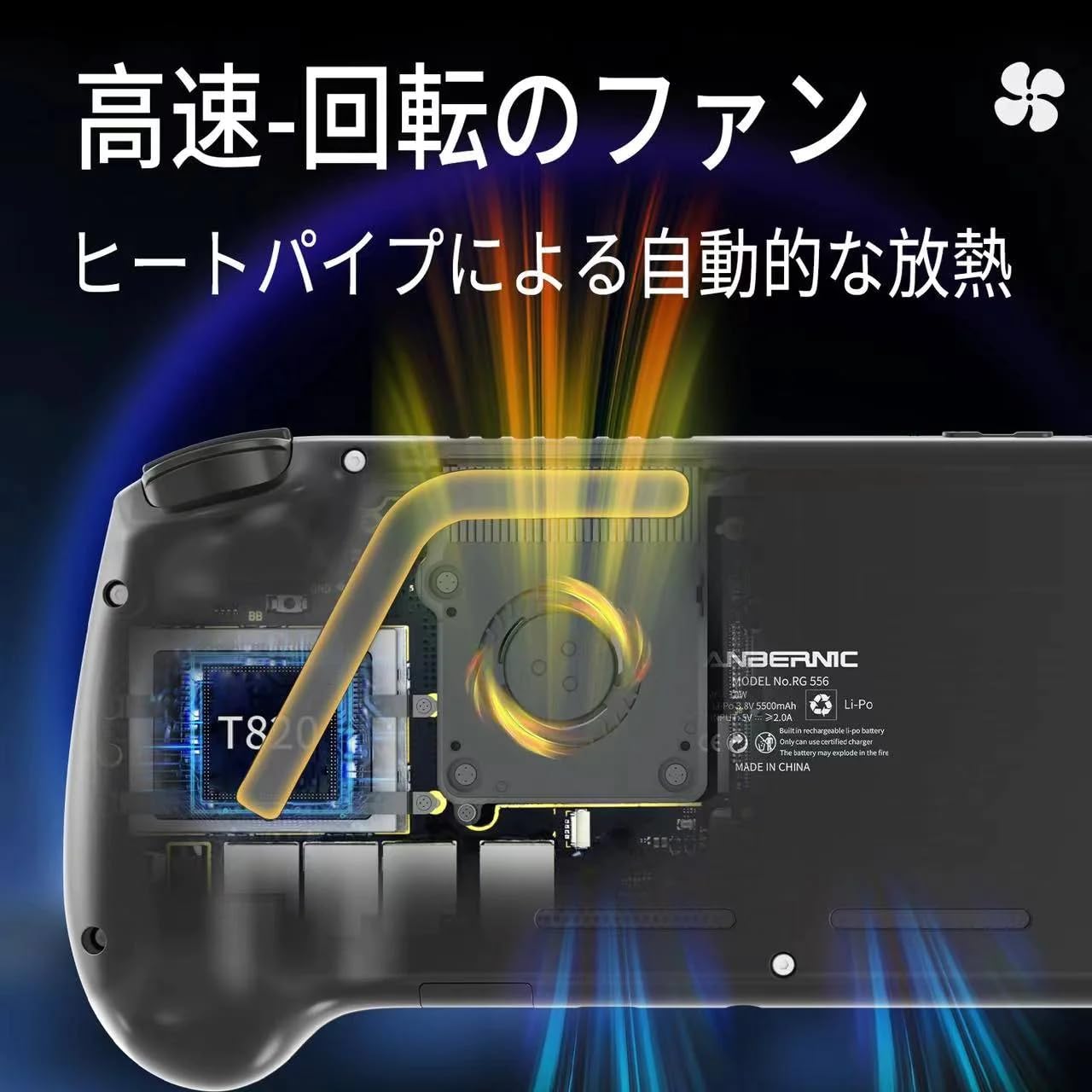 Anbernic RG556 ゲーム機 5.48インチ AMOLED 128GB