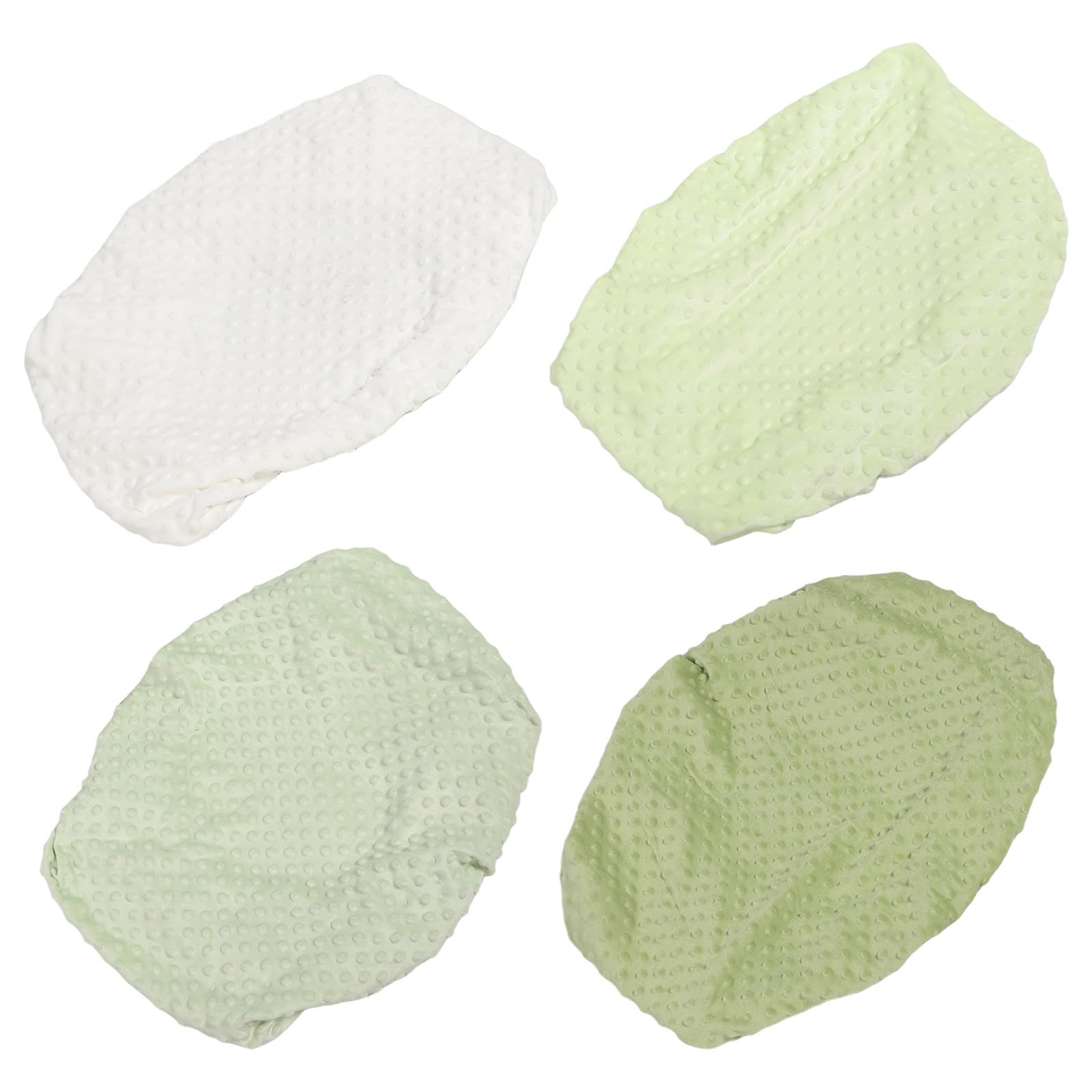 Funda para Cambiador de Pañales de Felpa Suave y Delicada, Diseño Fácil de Quitar, Tamaño 60x35x0.8cm, Paquete de 4 Piezas para Cunas y Cambiadores en Guarderías