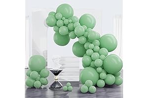 PartyWoo Foggy Green Balloons - A Touch of Pastel Elegance for Unforgettable Celebrations