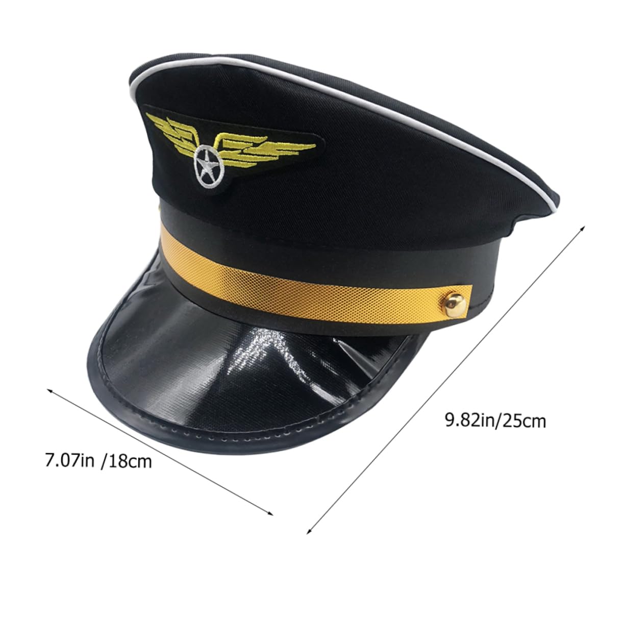 MUCKLILY 2Pcs Adjustable Pilot Hat for Women Men for Halloween Themed Parties Stylish Cosplay Accessory with Smooth Texture Design