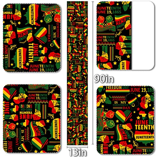 Juneteenth Table Runner 90 Inches Long Black Pride African American Festival Independence Day Freedom Black Liberation Holiday Party Kitchen Dining Table Decoration #TOP5