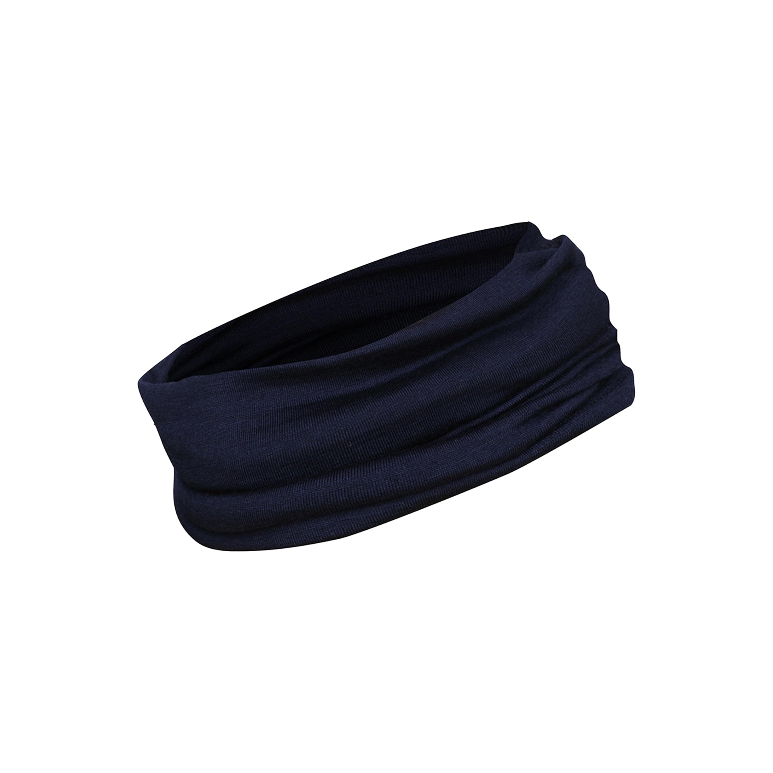 DILLING Men's merino wool neck gaiter - Navy ONESIZE