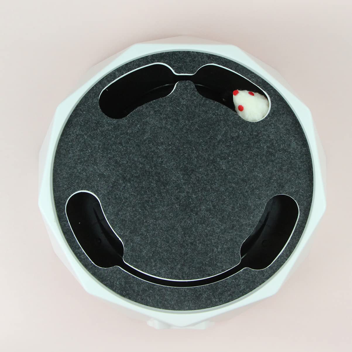 POPETPOP Juguete para Mascotas Cat House Cat Toys Juguetes Gatito automático Juguete Giratorio para Mascotas Juguete Interactivo para Mascotas Juguete de Caza del ratón AbS
