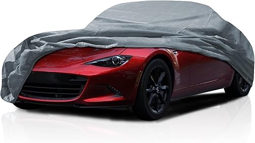 Cubierta de automóvil de 5 capas para Mazda MX-5 Miata 2006-2023 Roadster Coupe de 2 puertas, ajuste semipersonalizado, cobertura completa,