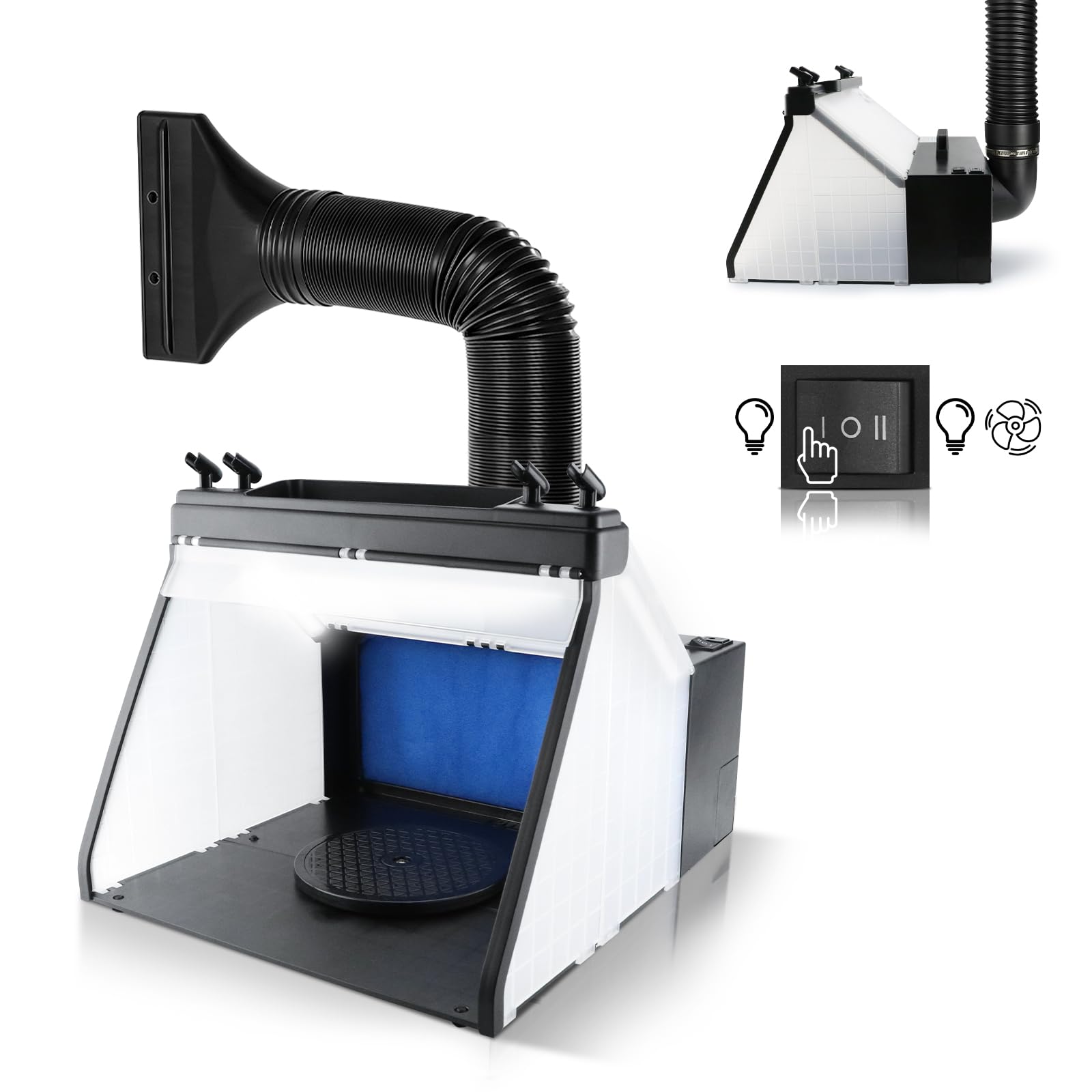 Amazon | Anesty 塗装ブース スプレーブース L型排気 省スペース 収納