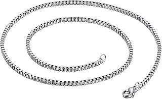 AMDXD Collana Cubana Uomo, Catena di Scatole Frenare Catena da Uomo