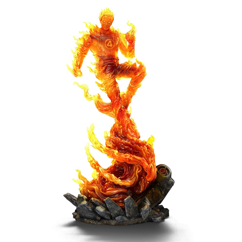 Polystone Résine Multicolore 11,8" The Human Torch pour amateurs de comics