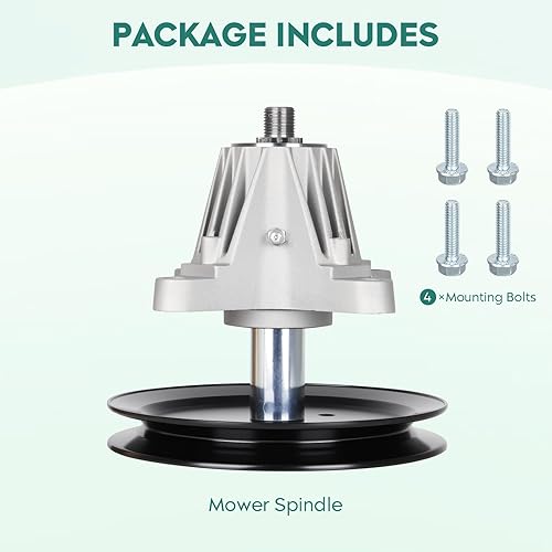 Miniatura 17 de Paquete de 2 reemplazos para 918-04865A 618-04636A 46 pulgadas, conjunto de husillo de cubierta compatible con Cub Cadet LTX1045, LTX1046/MTD 2