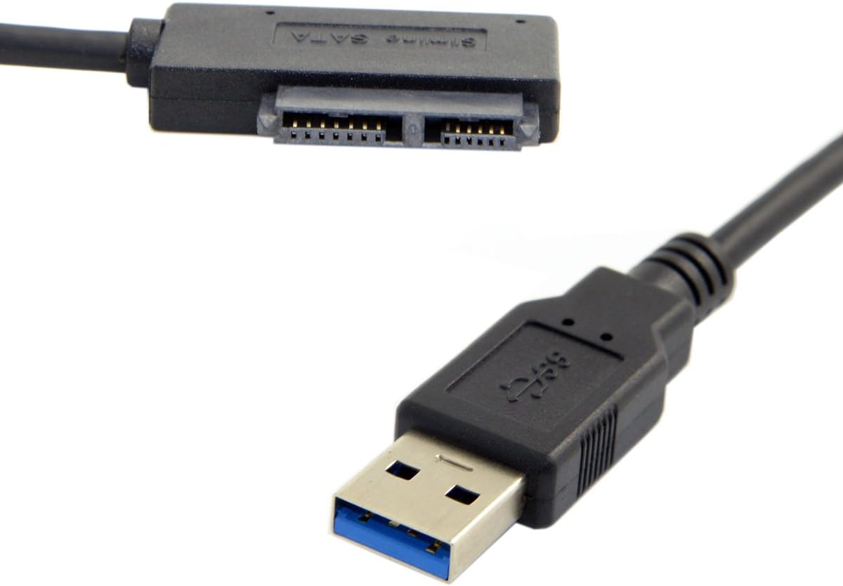 Flаѕh Dеаlѕ - 50% оƒƒ CY USB 3.0 to 7+6 13Pin Slimline SATA Cable Adapter for Laptop CD DVD ROM Optical Drive ❤ Crаzу Dеаlѕ CY USB 3.0 to 7+6 13Pin Slimline SATA Cable Adapter for Laptop CD DVD ROM Optical Drive
