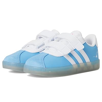 adidas Kids VL Court 3.0 Velcro Straps Shoes Kids Shoes Semi Blue Burst/White/Lucid Pink