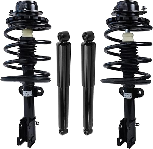 Miniatura 11 de Detroit Axle - Amortiguadores para Chevy Trailblazer EXT SSR GMC Envoy XL XUV Buick Rainier Saab 9-7x Isuzu Ascender 2 puntales delanteros con