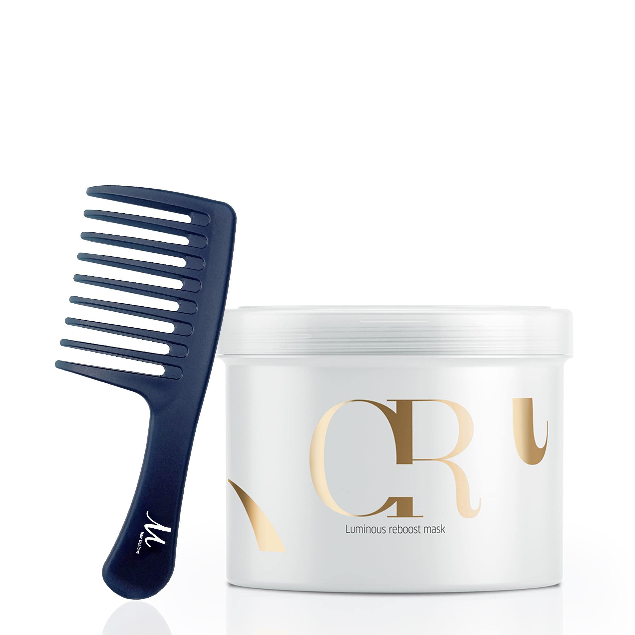 M Hair Designs Detangling Comb for Oil Reflection Reboost Mask 16.91 Ounce (Bundle 2 items)