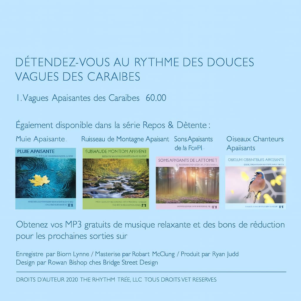 Vagues Apaisantes des Caraïbes – Sons de la Nature pour la Détente, la Méditation et le Sommeil – Bruit Blanc Parfait