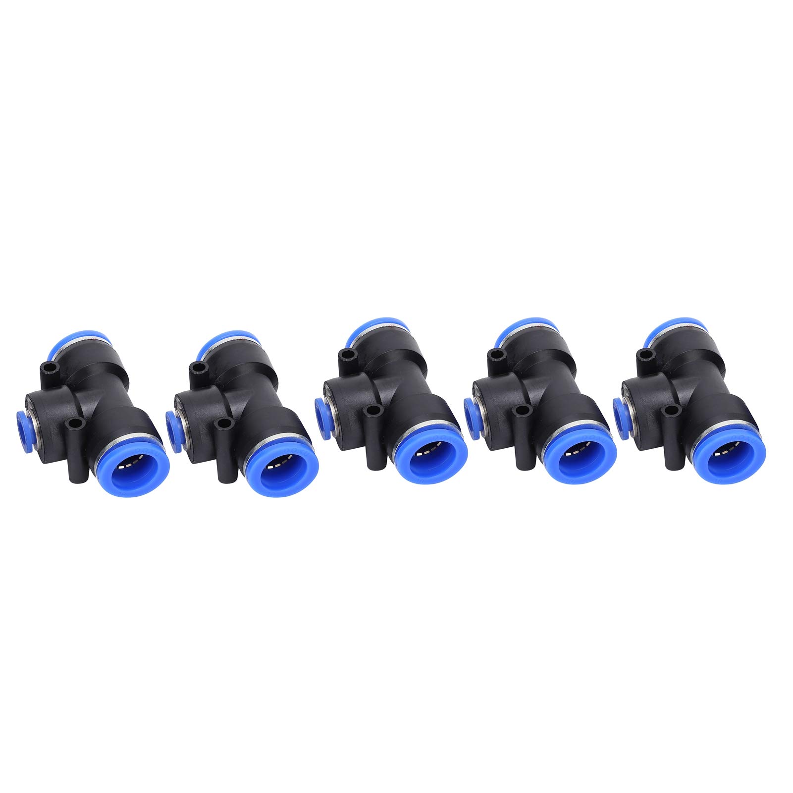 Raccordi a T pneumatici, connettori per tubi flessibili in PU PEG16-8-16 da 25 pezzi
