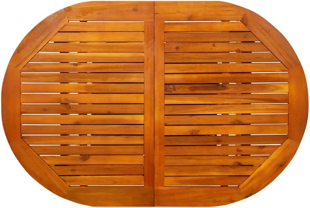 Balcony Occasional Tables Garden Tables Garden Side Tables Patio Tables Balcony Tables Patio Coffee Table Outdoor Side Tables Garden Dining Table (47.2"-66.9") x31.5"x29.5" Solid Acacia Wood