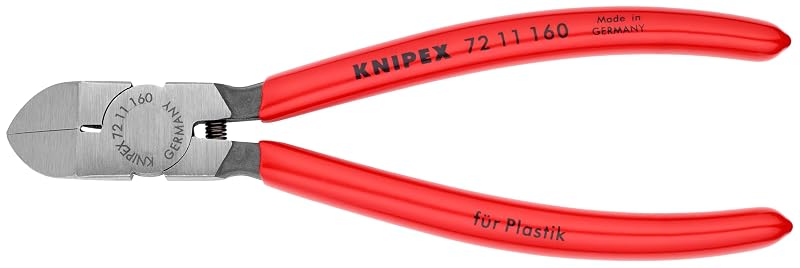 Alicate de Corte Rente Diagonal KNIPEX para Plásticos, Ângulo de 45° 72 11 160, Vermelho