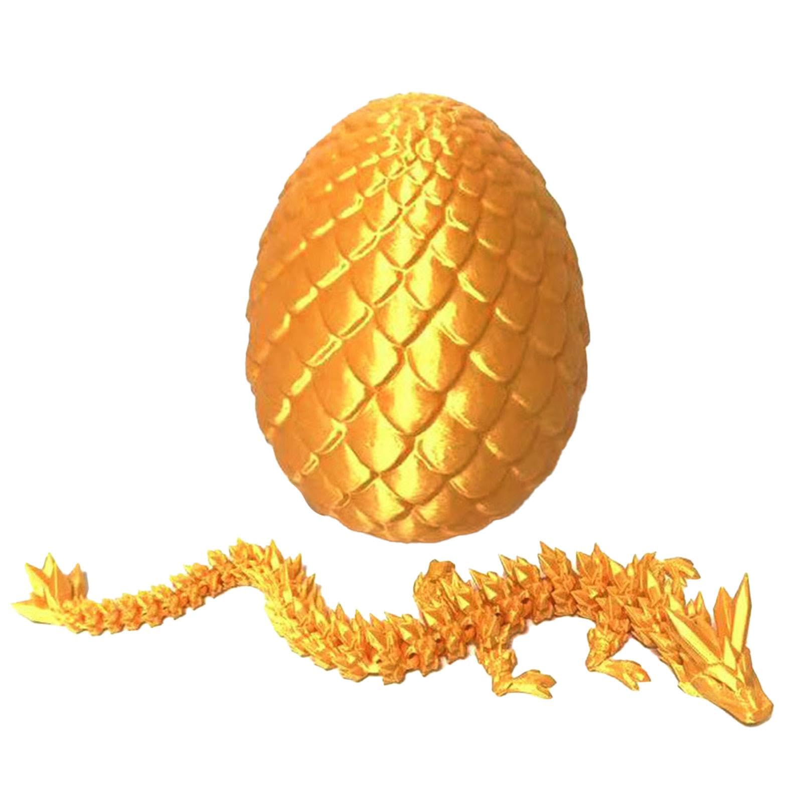 4PCS Juguete Fidget De Huevo Dragón Impreso En 3D,Dragón Articulado Impreso En 3D,Huevos De Dragóns En 3D Con Dragóns En El Interior,Juguetes De Dragons En 3D Para Niños