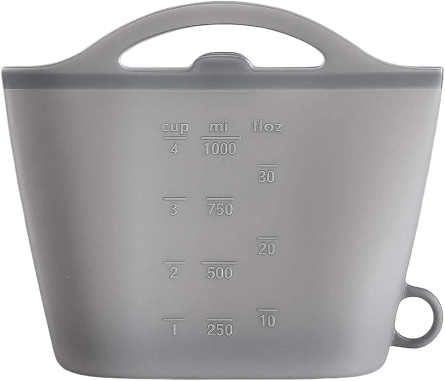 Microwave Steriliser Bag, 1000ml Food-Grade Silicone Sterilising Bags for Baby Bottles and Accessories, Portable Steam Sanitizer for Home and Travel Use, Grey