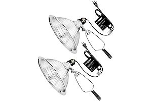 VIVOSUN Pack of 2 Detachable Clamp Lamp with Reflector Socket for 150...