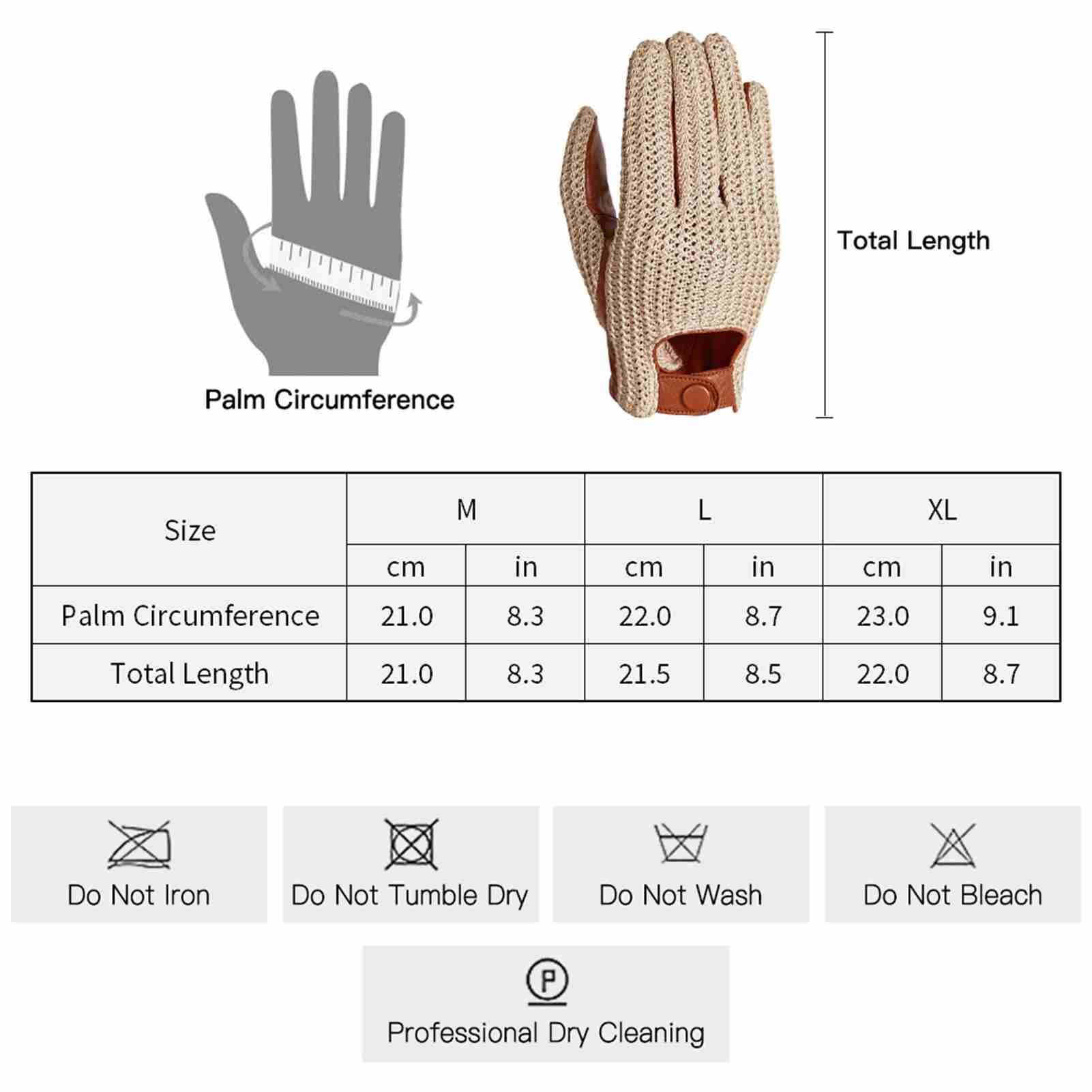 HUIOP Gants de conduite automobile, Gants d'écran tactile en peau de chèvre tricotés pour hommes pour la conduite quotidienne en moto