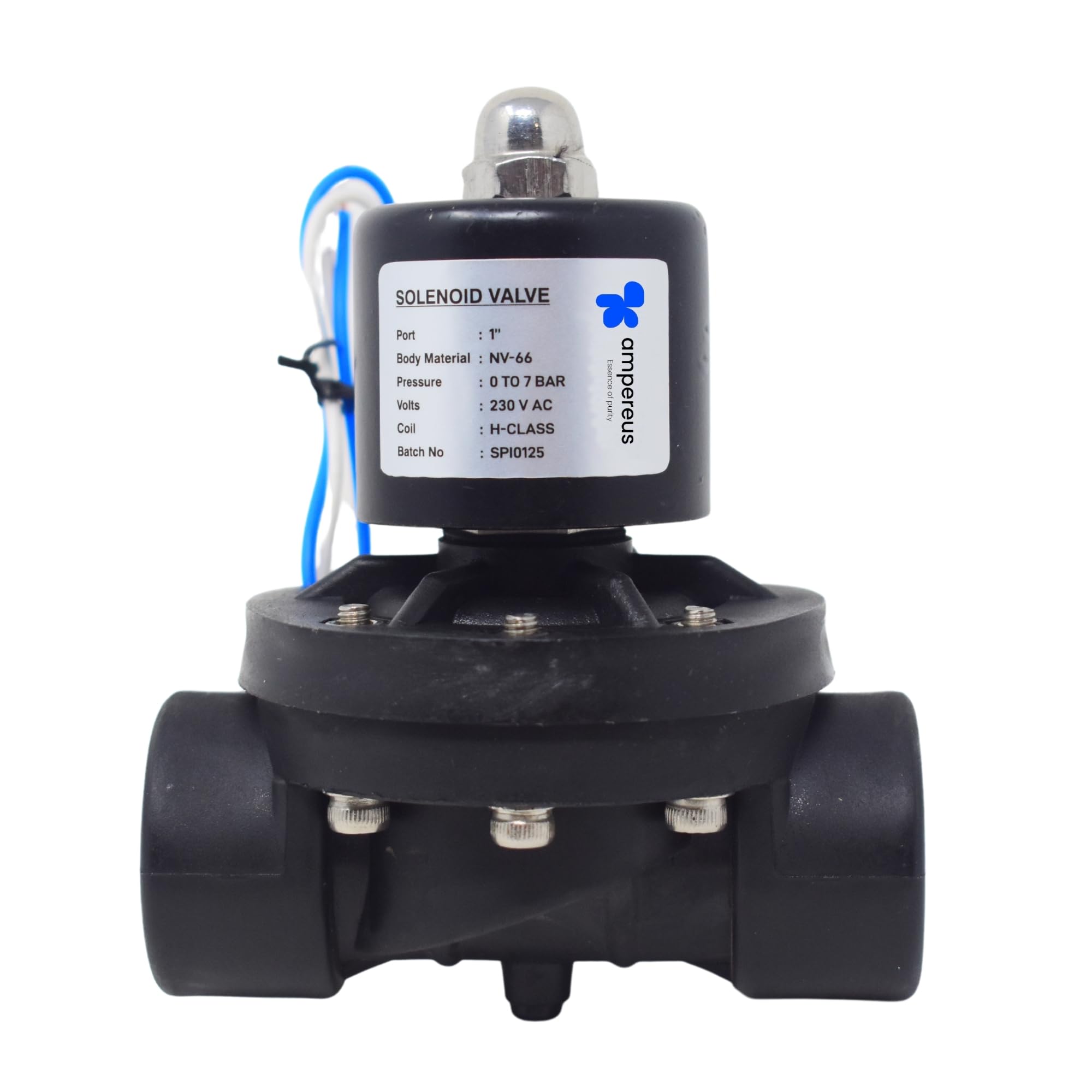 AMPEREUS® Solenoid Valve (SV) 230V AC, 1-inch Water Pressure Reducing Valve, Pressure Reducer for Efficient Water Flow Control-picture-23