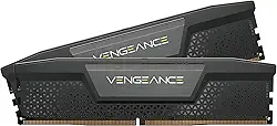 CORSAIR VENGEANCE DDR5 RAM 32GB (2x16GB) 6000MHz CL36 Intel XMP iCUE Memória de computador compatível - Preto (CMK32GX5M2E6000C36)