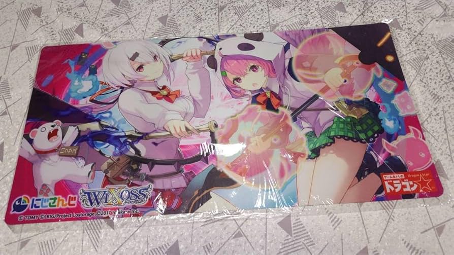 WIXOSS椎名唯華&笹木咲メンダコギロチンプレイマット+スリーブ+PR　セット Amazon.co.jp: 9 椎名唯華&笹木咲(メンダコギロチン)プレイ