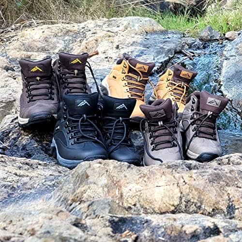 CC-Los Men's Waterproof Hiking Boots Work Boots Outdoor Relaxed Fit Lightweight Size 7-14 - 61m8z2+25fL. AC