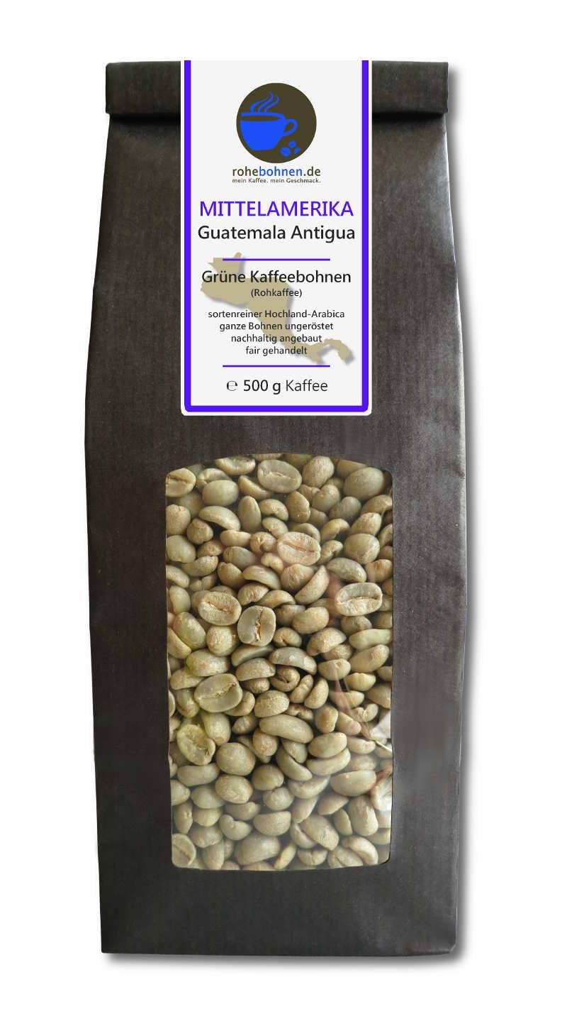 Green coffee beans Guatemala Antigua (highland raw coffee beans 500g) - GMP certified