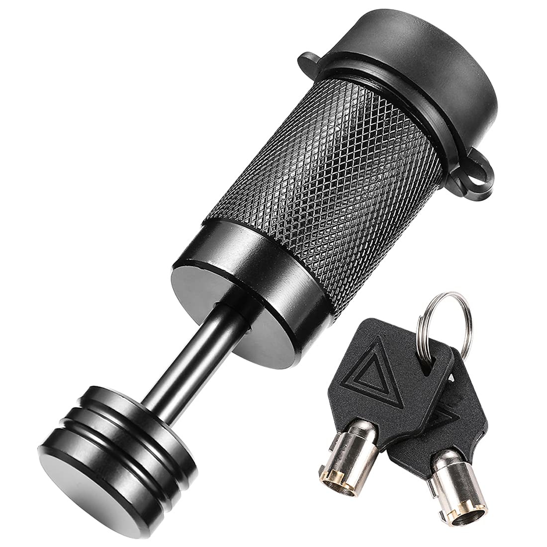 CZC AUTO Trailer Tongue Coupler Lock, Dia 1/4 Inch, 7/8 Inch Span Fits Latch-Type Coupler for Towing Boat Truck RV Car Trailer