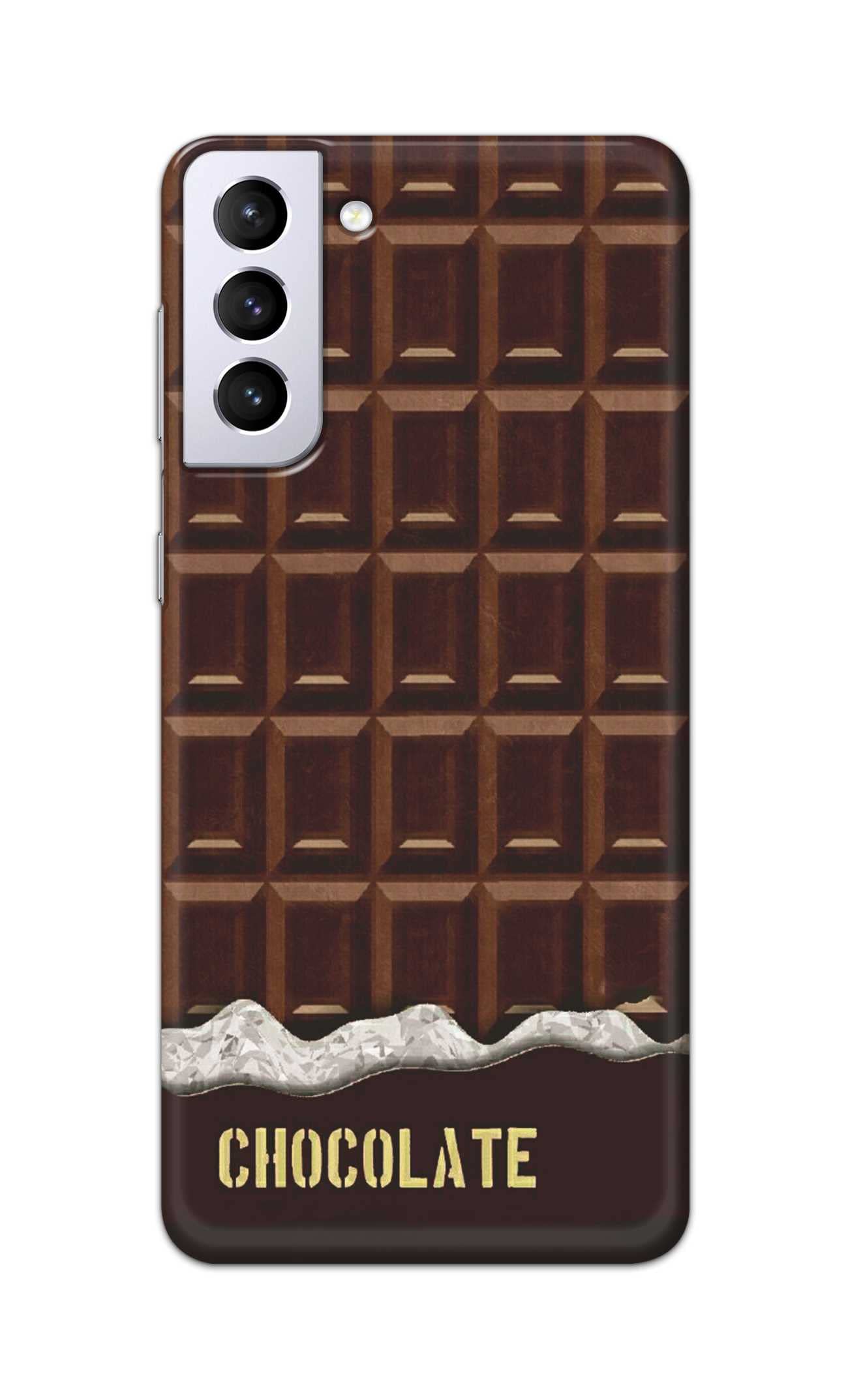 TweakyMod Designer Printed Hard Case | Chocolate Bar Back Cover Compatible with Samsung S21