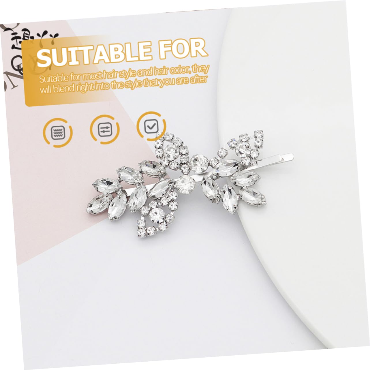 Didiseaon Juego De 5 Horquillas Con Hojas Y Diamantes De Imitación Para Mujer Elegantes Accesorios Para El Cabello Delicadas Horquillas Para Peinar 4 Unidades X 5