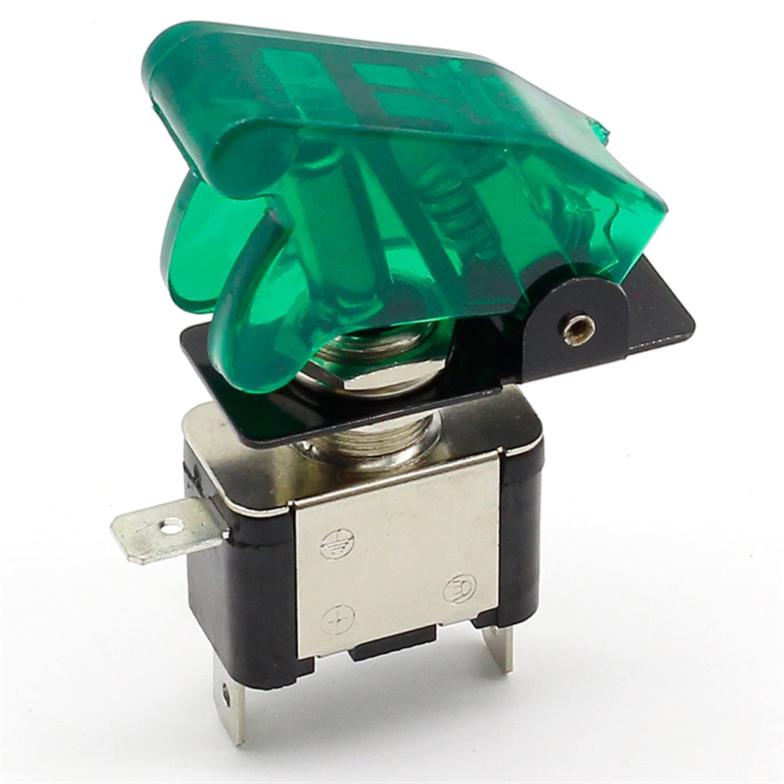 interruptor industrial 1 Uds 12V 20A coche de carreras camión barco cubierta LED botón basculante interruptor de palanca Control + cubierta antipolvo