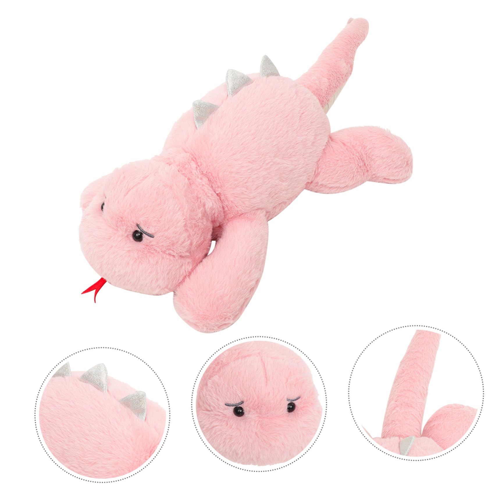 Dinosaurio de Peluche Rosa de Felpa y Algodón PP, Juguete