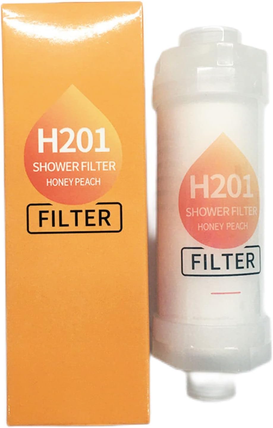 Vitamin C Shower Filter, Honey peach Extract Scent, Multiple Filters To