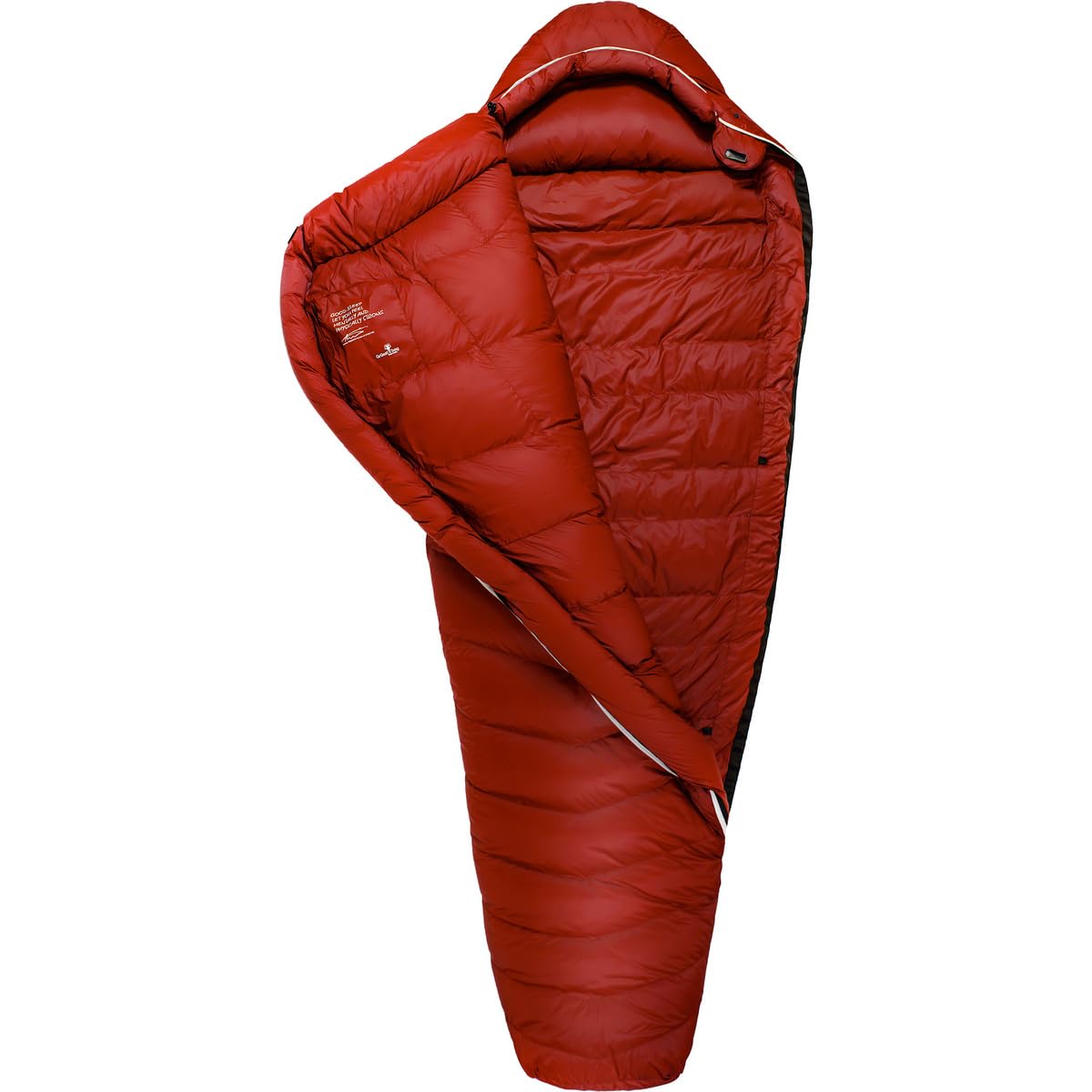 Grüezi Bag Biopod Down Hybrid Ice Alpine Schlafsack, Cherry, 190cm Sport & Freizeit