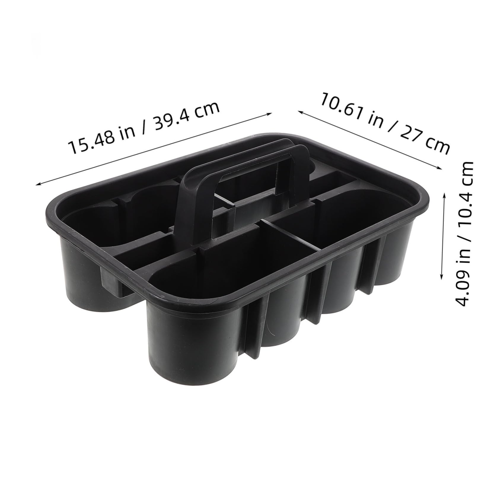 Cesta de Limpieza Portátil con Compartimentos para Herramientas de Automóvil Organizador de Plástico con Resistente para Lavado de Vehículos