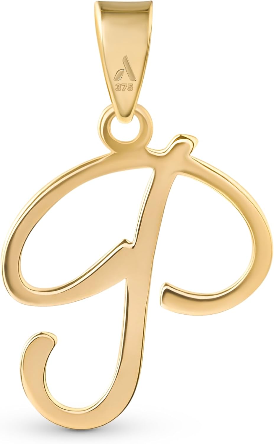 Amberta Chunky Bubble Gouden Initiaal Ketting voor