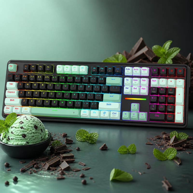 Image of Redragon K745 PRO Wireless 108-Key Gasket RGB Gaming Keyboard, 4 Hotkeys | Extra Shortcut Keys, 0-Delay Tri-Mode, Cushioned Noise Dampening for Creamy Thocky Sound, Unfaded PBT Keycaps, PRO Software