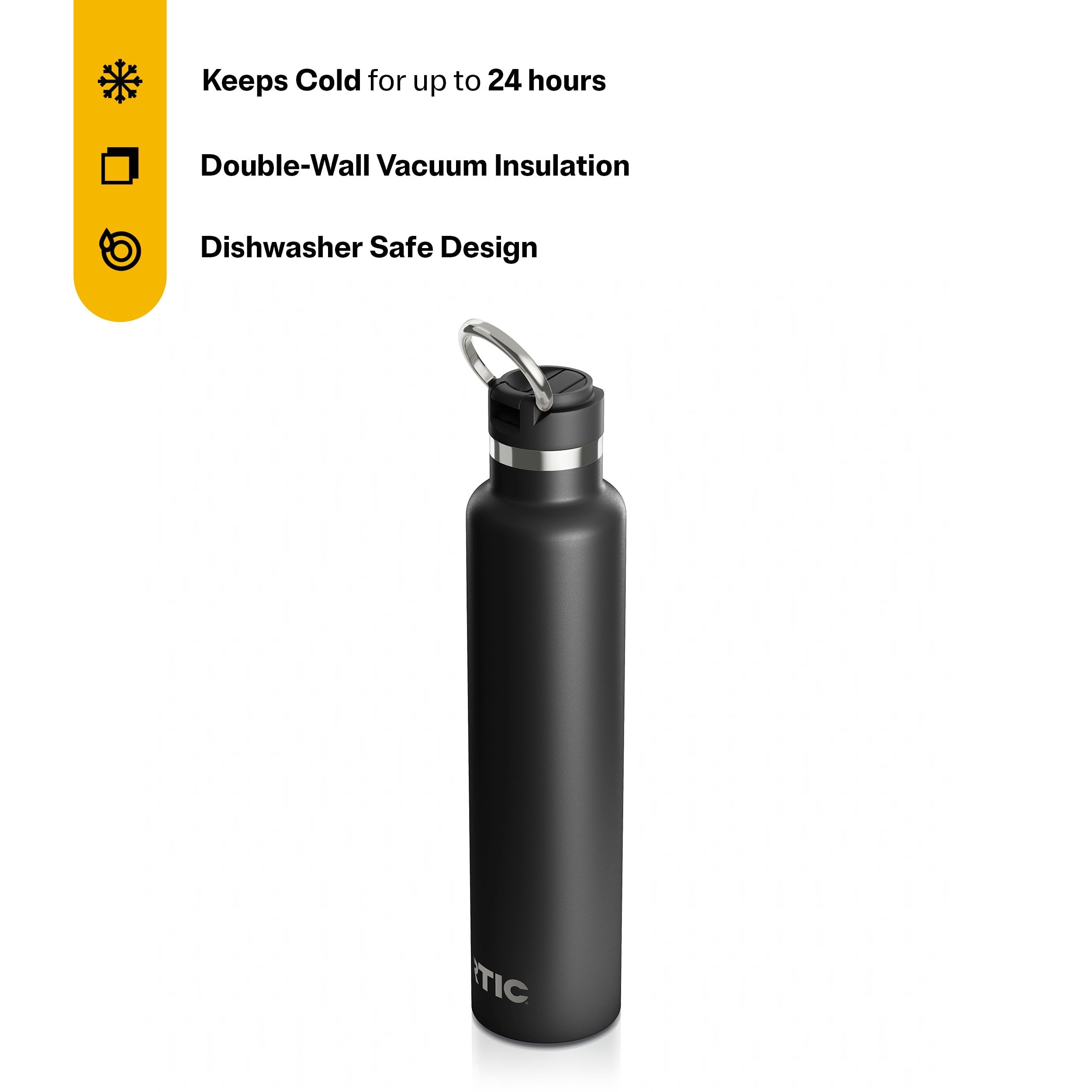 Amazon.com: RTIC 26oz Journey Water Bottle Ceramic Lined Metal