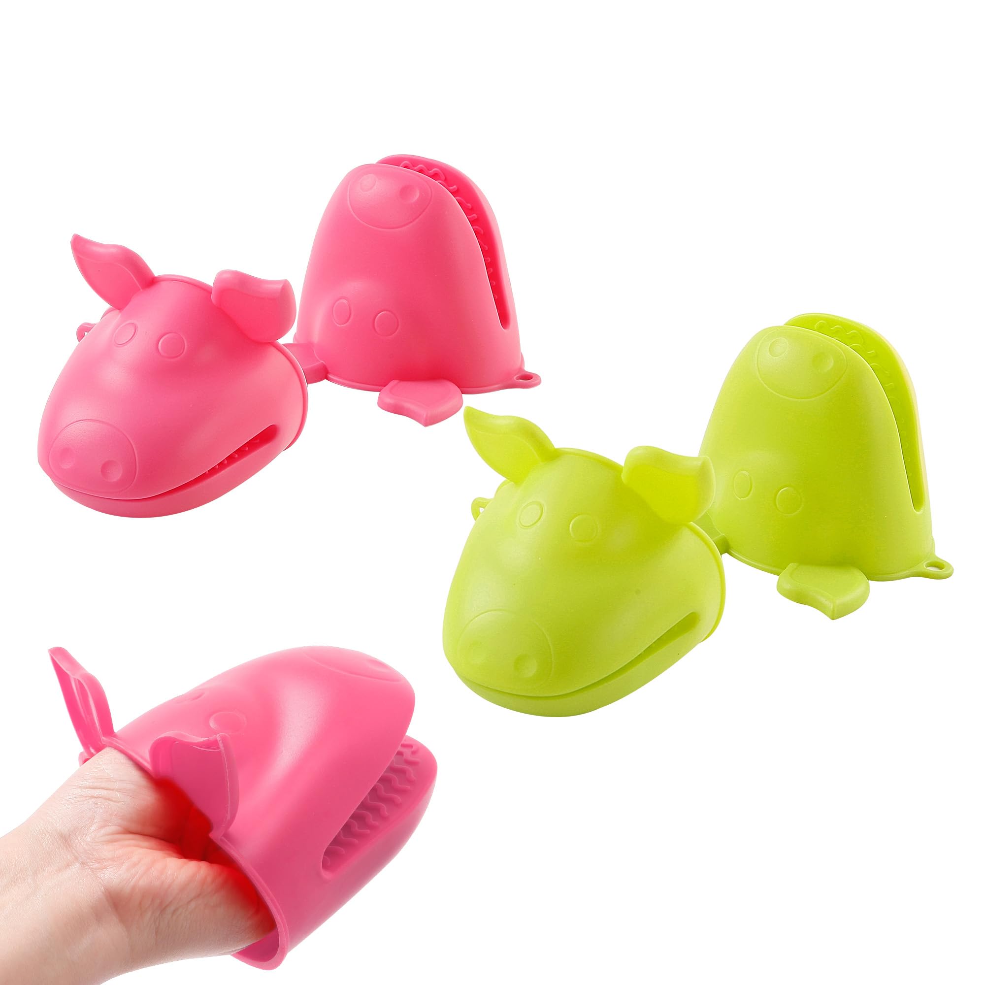 Mini gants de cuisine en caoutchouc isolant et antidérapant pour le four