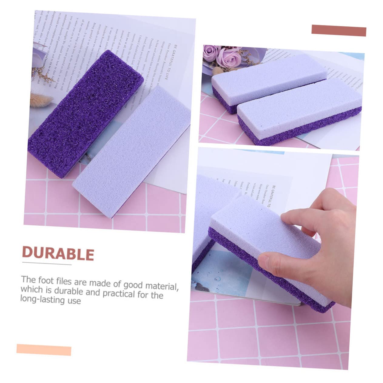 FRCOLOR 25pezzi Piedi Portatili Strumenti Per Rimozione Calli e Quotidiana Per Uso Domestico e Viaggi Design Leggero e Pratico Resistente e Facile Da Usare