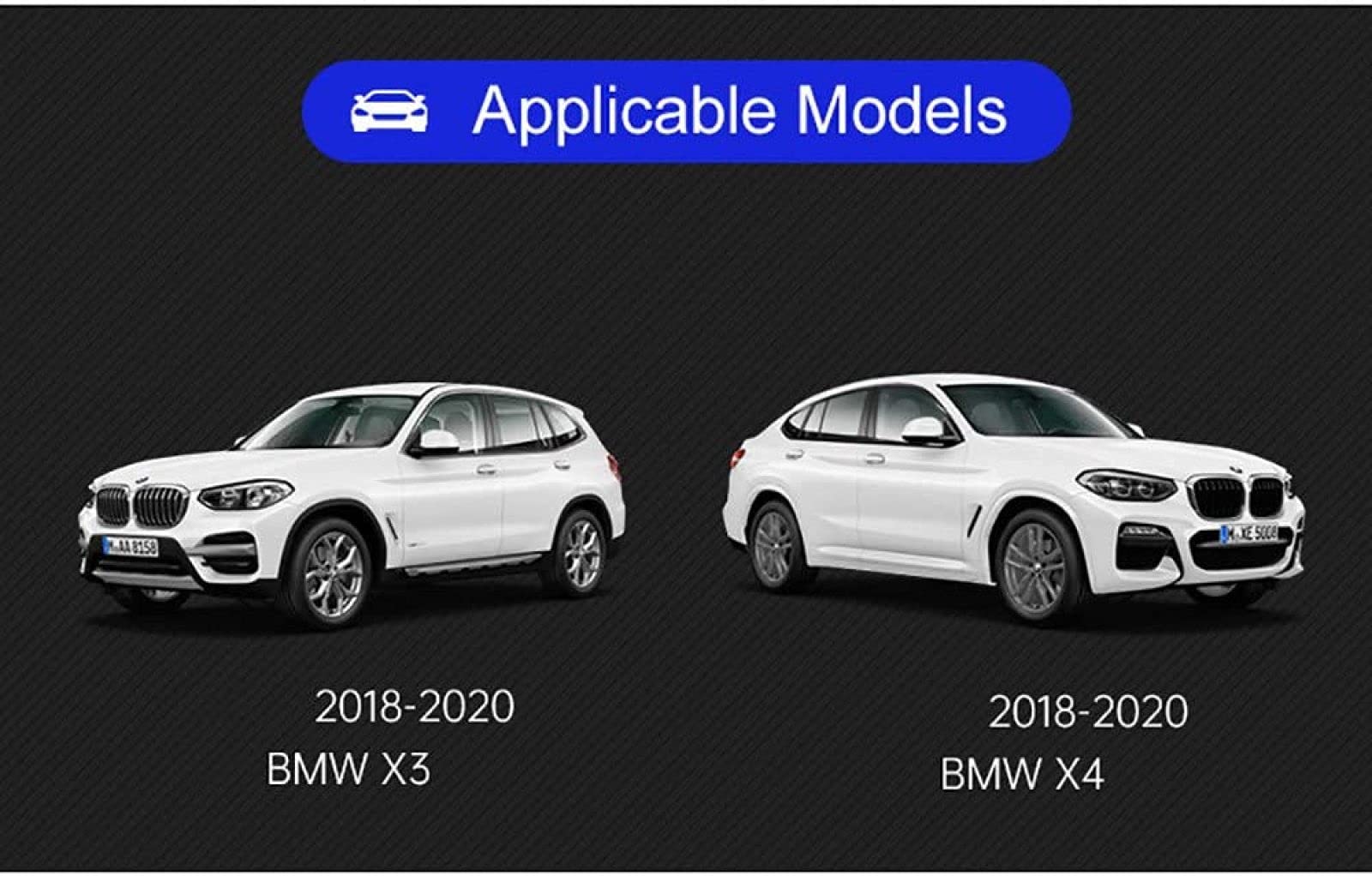 Car Wireless Induction Charger for X3 X4 2018-2020 Center Console Panel Accessories 10W Fast Wireless Smart Charging Pad for 11 Max XS XR X 8,Any Qi Phone