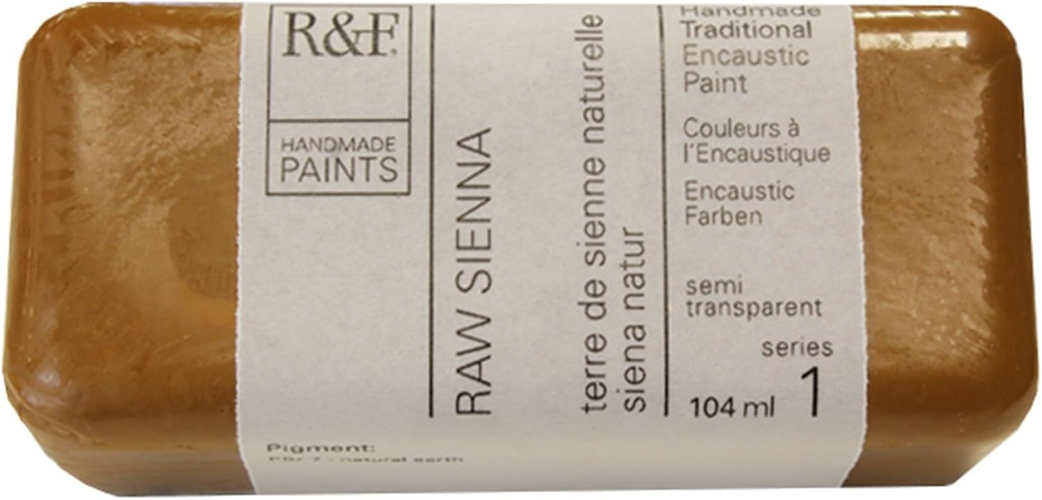 R&F Artist Encaustic Paint, Raw Sienna, 104 ml