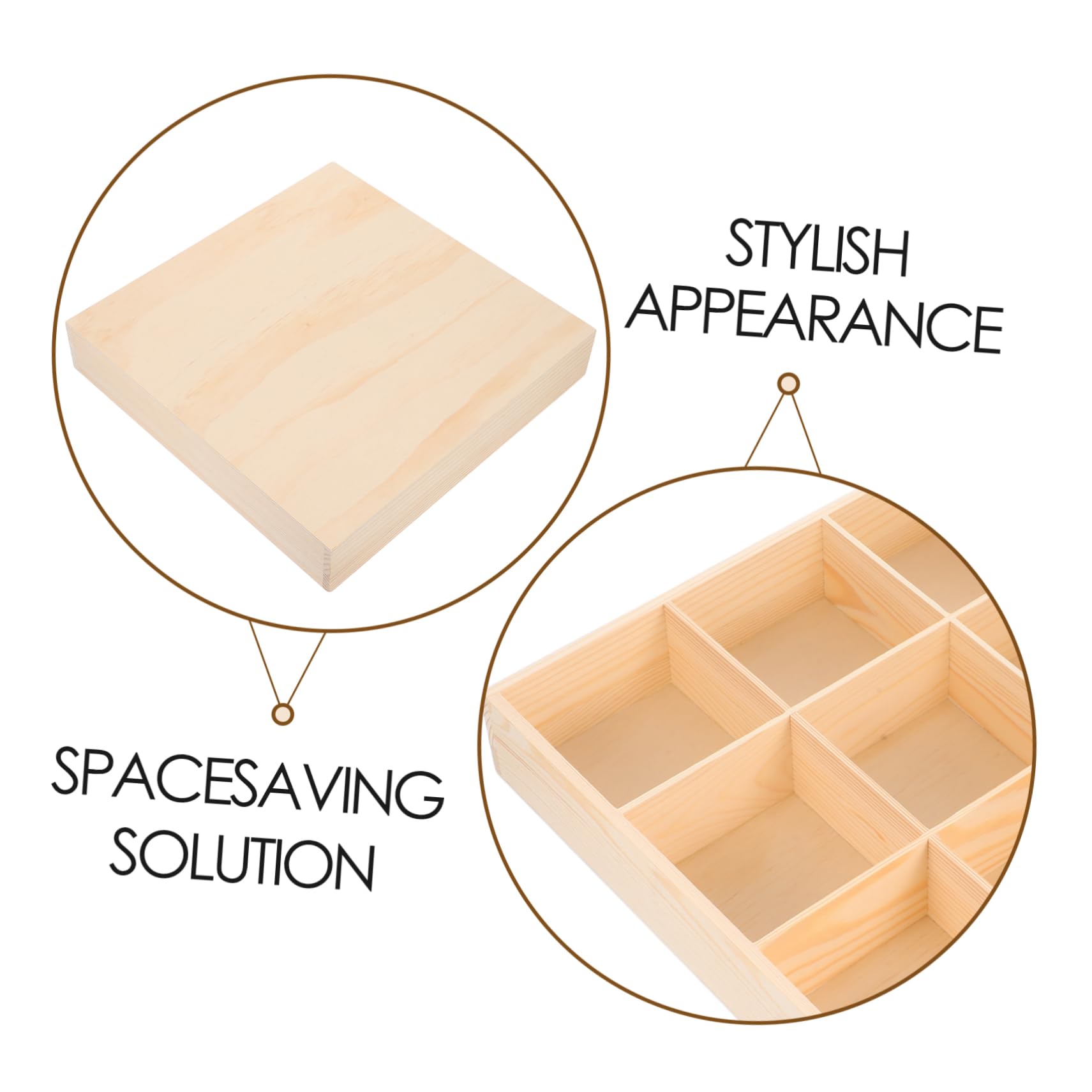 SOIMISS Holz Schublade Organizer mit Mehreren Fächern