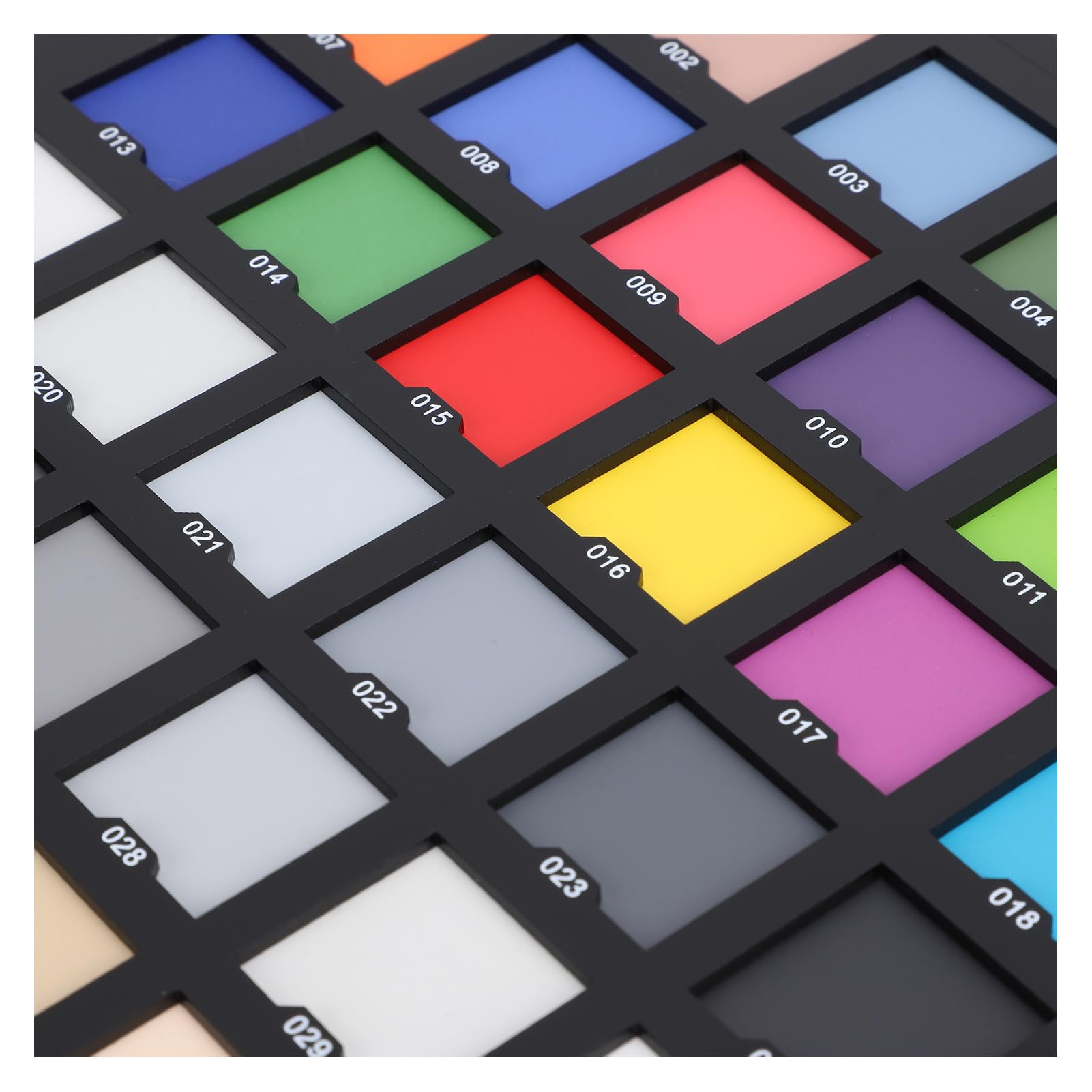 Dpofirs Color Checker Kamera-Farbkorrekturkarte, 8,3 X 8,3 Zoll Farbkalibrierungskarte mit 36 ​​Feldern für Foto- und Videofarbgenauigkeit