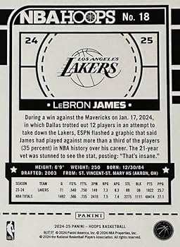 Amazon.com: Los Angeles Lakers 2024 2025 Hoops Factory